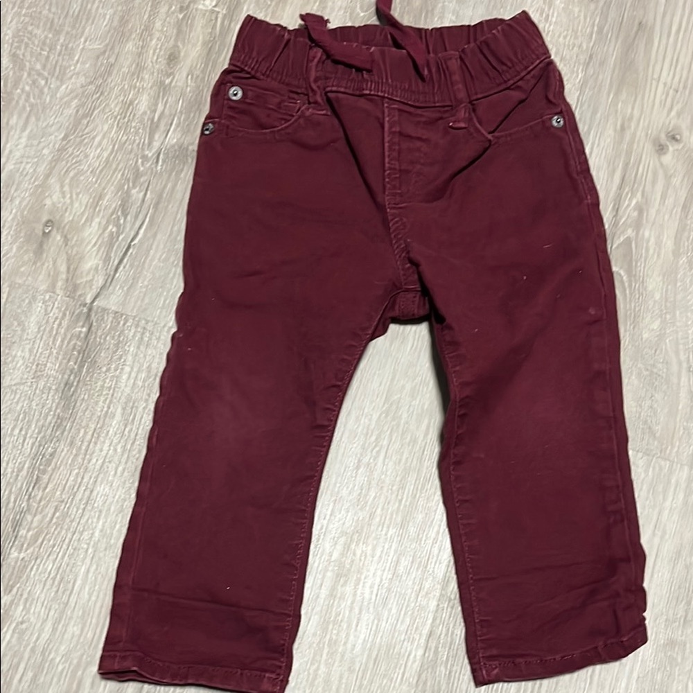4/$30 GAP Kids‎ Burgundy Pants 18-24M